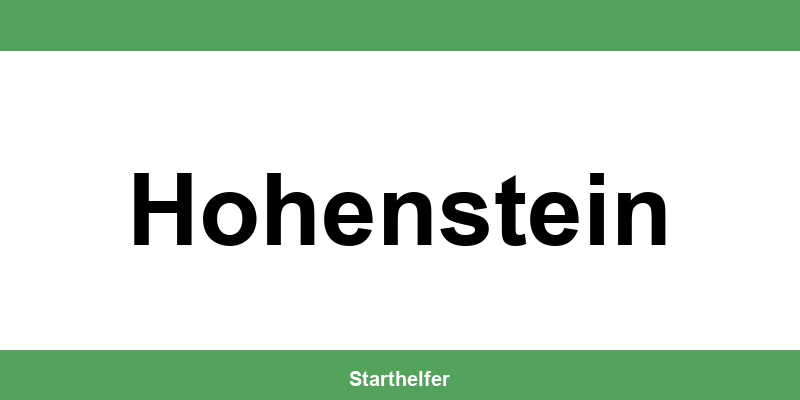 Finanzamt Hohenstein – Telefonnummer und Öffnungszeiten