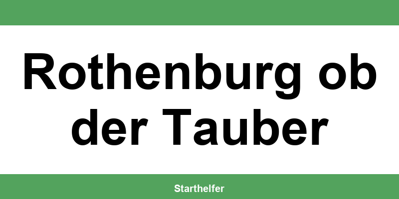 Finanzamt Rothenburg ob der Tauber – Telefonnummer und Öffnungszeiten