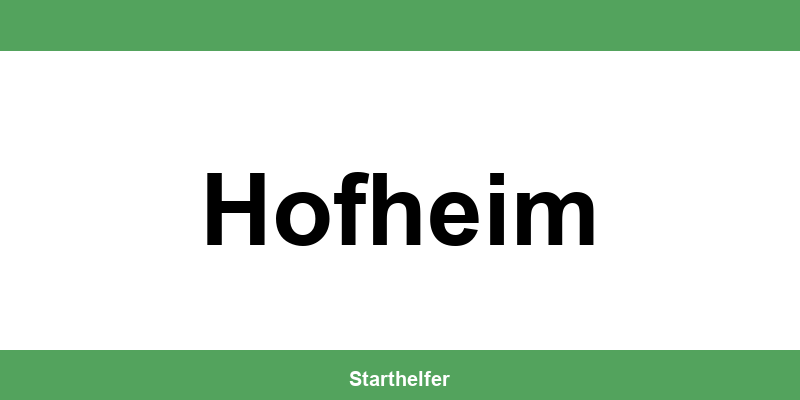 Finanzamt Hofheim – Telefonnummer und Öffnungszeiten